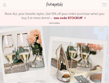 Tablet Screenshot of footpetals.com